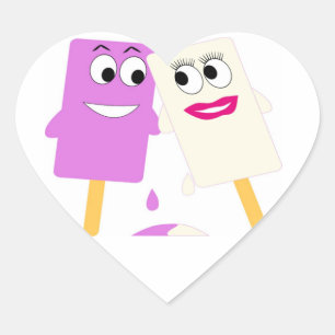 STICKER CŒUR SUÇONS GLACÉS FLIRTEURS