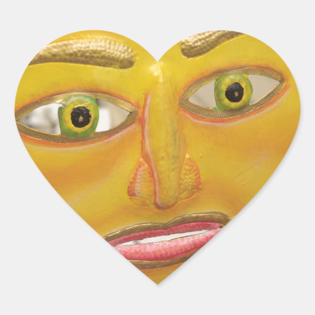 Sticker Cœur Sun des Caraïbes (Devant)