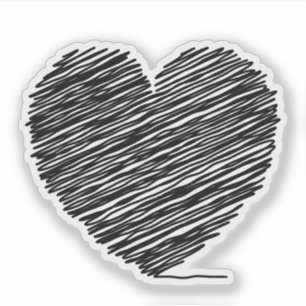 Sticker Coeur sur une chaîne