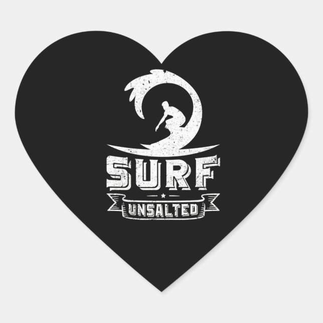 Sticker Cœur Surf Surf Surfing Venin (Devant)