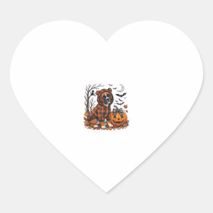 Sticker Cœur Sweat à capuche carreaux chien Boxer Halloween Cit
