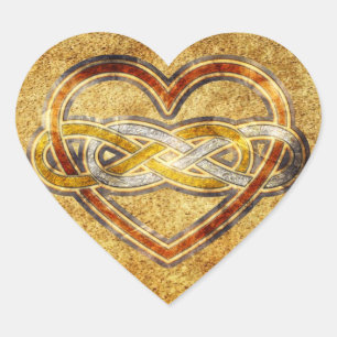 Sticker Cœur Symbole double infini Coeur BiColor
