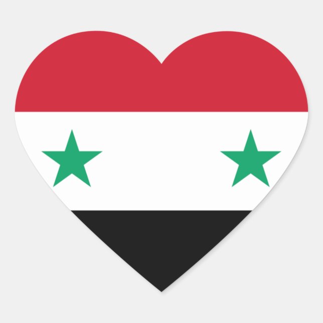 Sticker Cœur syrie (Devant)