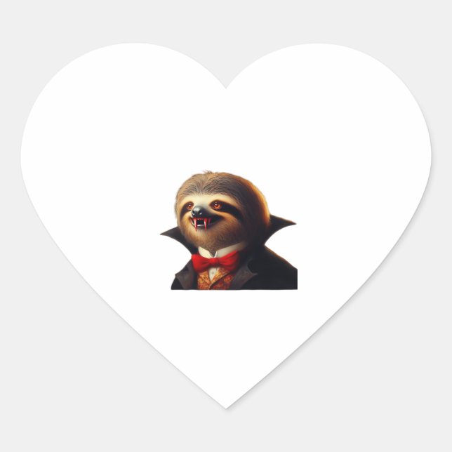 Sticker Cœur T-shirt classique Sloth Vampire (Devant)