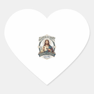 Sticker Cœur T-shirt graphique vintage Jesus Thrift Store chass