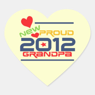 Sticker Cœur T-shirts et cadeaux 2012 de Fière Papi