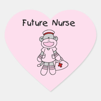 Sticker Cœur T-shirts et cadeaux d'infirmière pour l'avenir du 