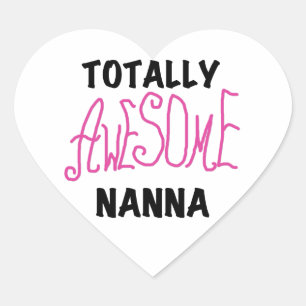 Sticker Cœur T-shirts et cadeaux Nanna roses absolument géniaux