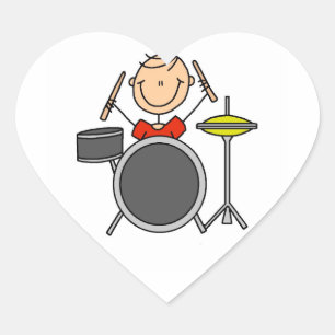 Sticker Cœur T-shirts et cadeaux pour homme avec personnage bât