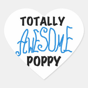 Sticker Cœur T-shirts et GIfts Poppy absolument géniaux