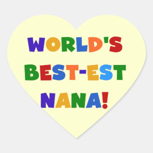 Sticker Cœur T-shirts Nana Bright Colors les plus beaux du mond