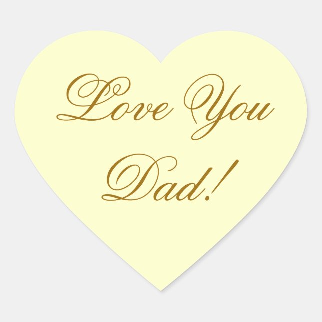 STICKER CŒUR T'AIME PAPA (Devant)