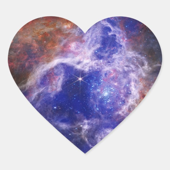 Sticker Cœur Tarantula Nebula | Espace (Devant)