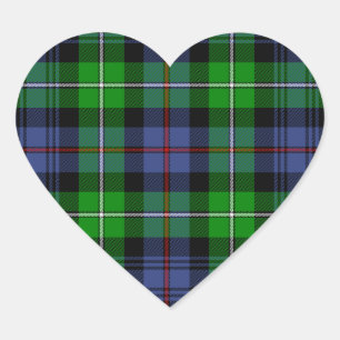 Sticker Cœur Tartan du Mackenzie (aka tartan de montagnards de