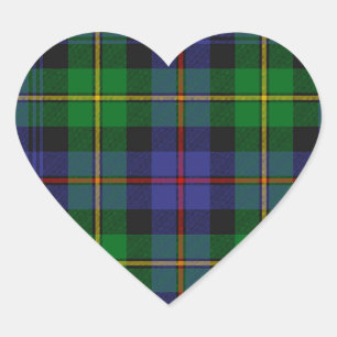 Sticker Cœur Tartan Écossais, Baillie Wm. Wilson,