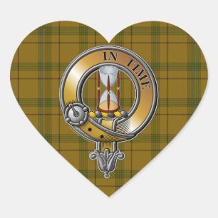Sticker Cœur Tartan et insigne de Houston