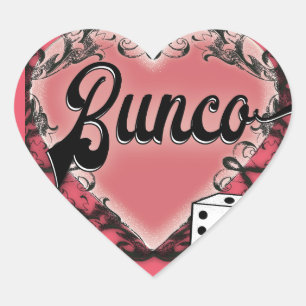 Sticker Cœur tatouage du coeur du bunco
