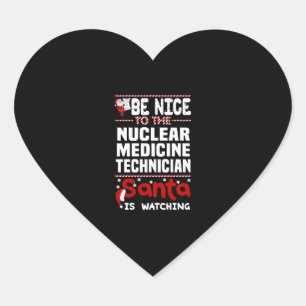 Sticker Cœur Technicien en médecine nucléaire