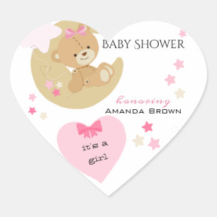 Sticker Cœur Teddy Bear Love Baby Girl Show