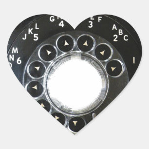 Sticker Cœur Téléphone Rotary
