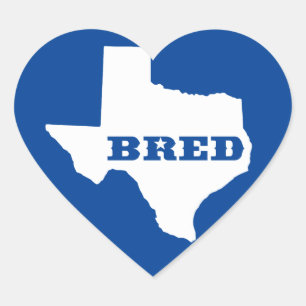 Sticker Cœur Texas Bred
