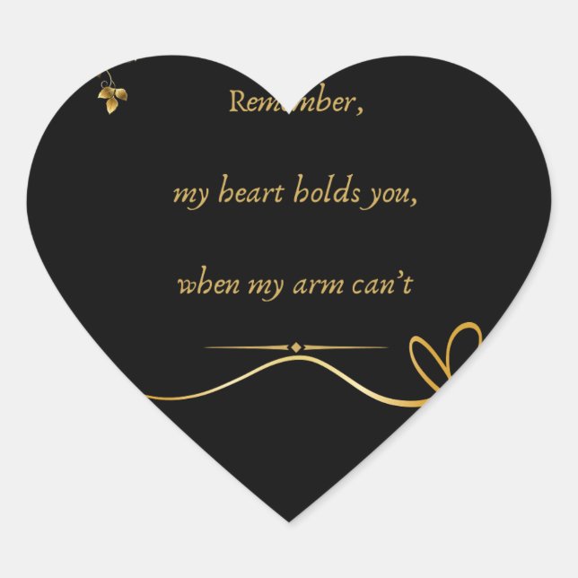 Sticker Cœur texte d'amour (Devant)