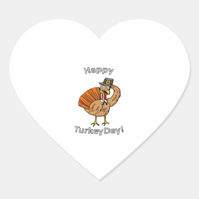 Sticker Cœur Thanksgiving (Style 2) Classic T-Shirt (Devant)