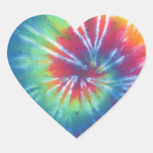 Sticker Cœur Tie Dye One