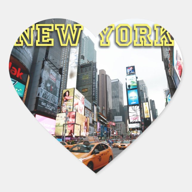 Sticker Cœur Times Square (Devant)