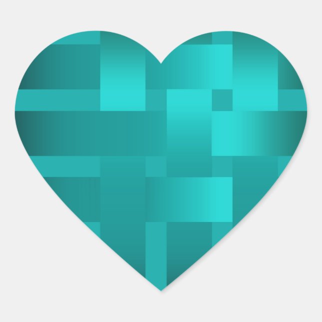 Sticker Cœur Tissage, rubans (Devant)