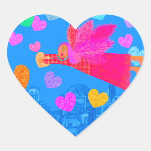 Sticker Cœur Tout ce dont vous avez besoin est l'amour