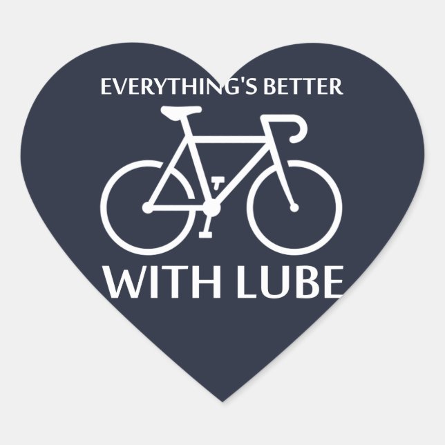 Sticker Cœur Tout va mieux avec Lube (Devant)