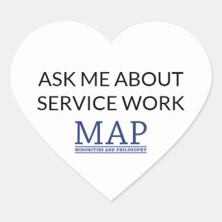 Sticker Cœur Travail de service