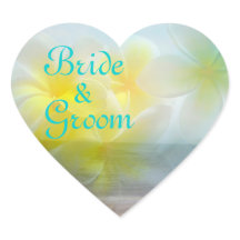 Tropical Haven Bride & Groom Plumeria Mariage