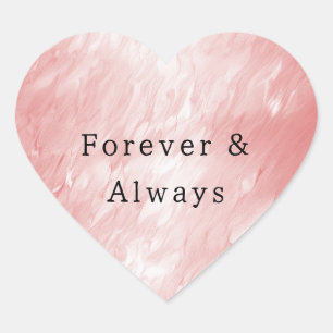 Sticker Cœur Trucs de peinture rose pâle