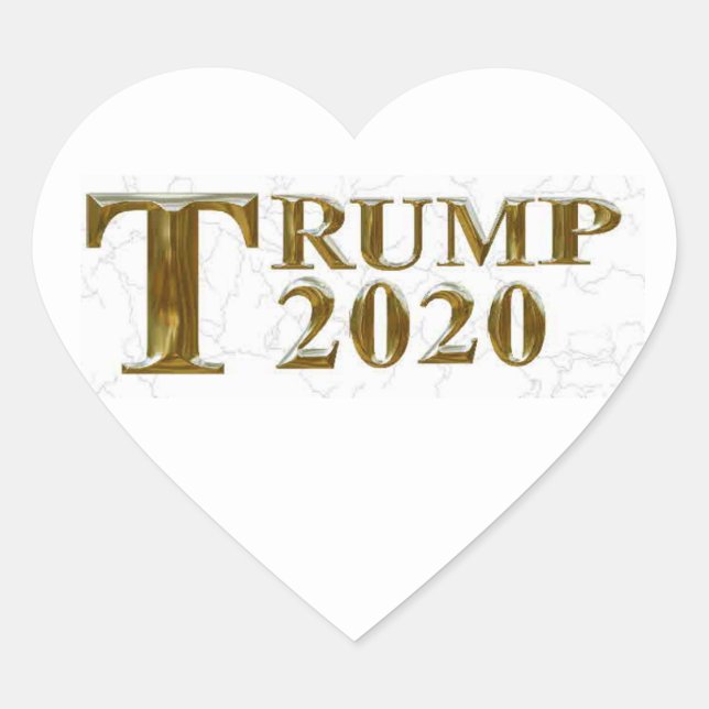 STICKER CŒUR TRUMP 2020 (Devant)