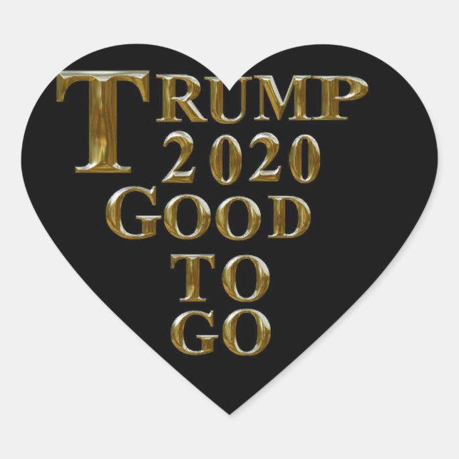 STICKER CŒUR TRUMP 2020 BIEN À ALLER (Devant)