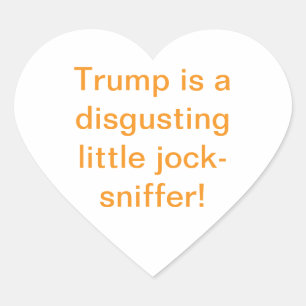 Sticker Cœur Trump est un lécheur de sportifs Hankamer Artjunkh