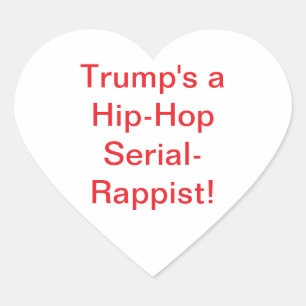 Sticker Cœur Trump Hip-Hop Rappeur en série Hankamer Artjunkhau