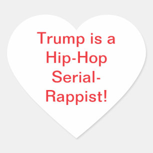 Sticker Cœur Trump Hip-Hop Rappeur en série Hankamer Artjunkhau