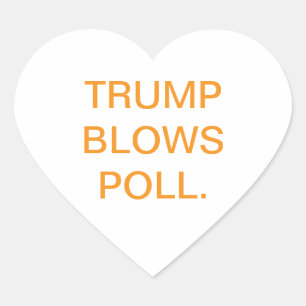 Sticker Cœur TRUMP SONNE AU PIF Hankamer Artjunkhaus DUNNY DRUM