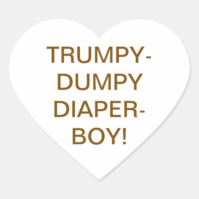Sticker Cœur TRUMPY-DUMPY DIAPER-BOY Hankamer Artjunkhaus Yummy (Devant)