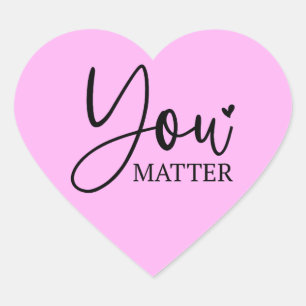 Sticker Cœur Tu comptes
