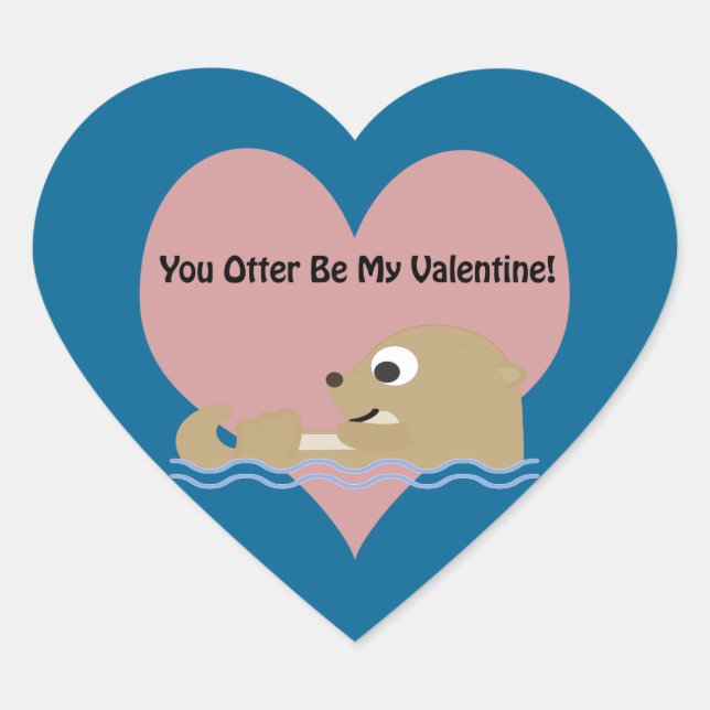Sticker Cœur Tu Veux Être Ma Saint-Valentin (Devant)