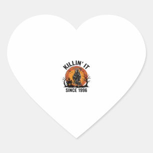 Sticker Cœur Tueur depuis 1996 Vintage Halloween Reaper Des