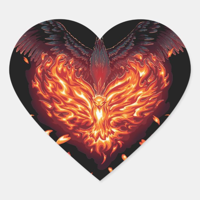 Sticker Cœur Un coeur renaît (Devant)