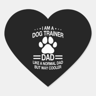 Sticker Cœur Un Entraîneur De Chien Papa Pour Hommes
