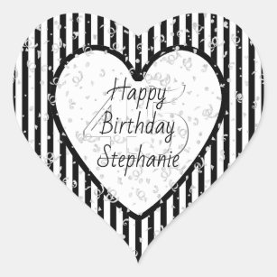 Autocollants Stickers Coeur Joyeux Anniversaire Zazzle Fr