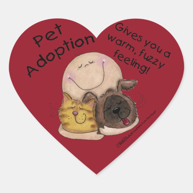 Sticker Cœur Un Sentiment Chaud Et Fou ! Cœur (Devant)