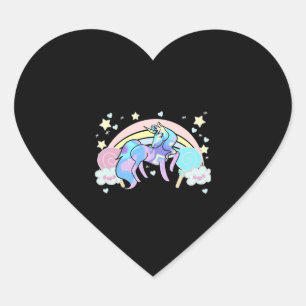 Sticker Cœur Unicorne LOVE